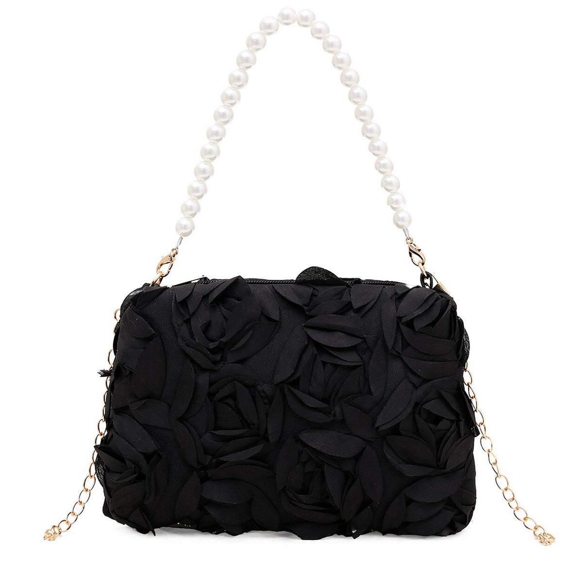 BLACK ROSE FLORAL BAG| ESME