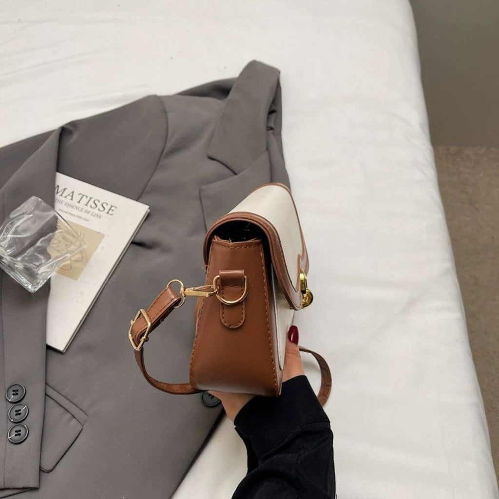 Brown & Cream Sling Bag for Women | Audrey