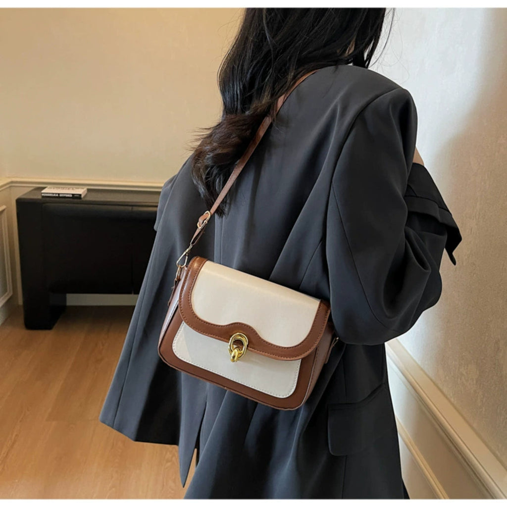 Brown & Cream Sling Bag for Women | Audrey