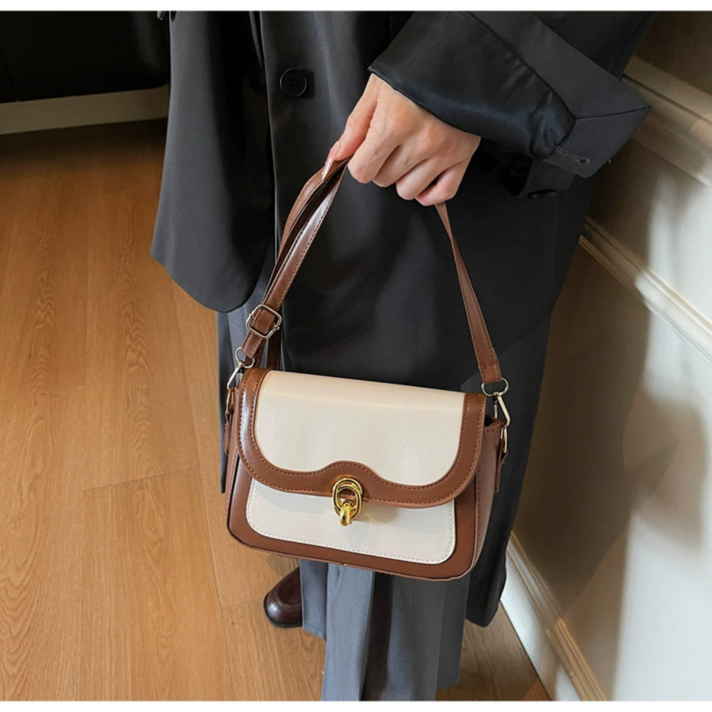 Brown & Cream Sling Bag for Women | Audrey