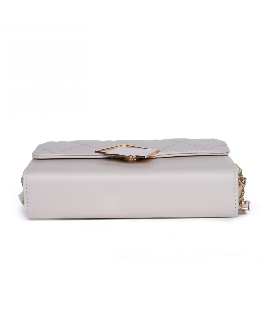 Lilac Grey Quilted Handbag | Lila