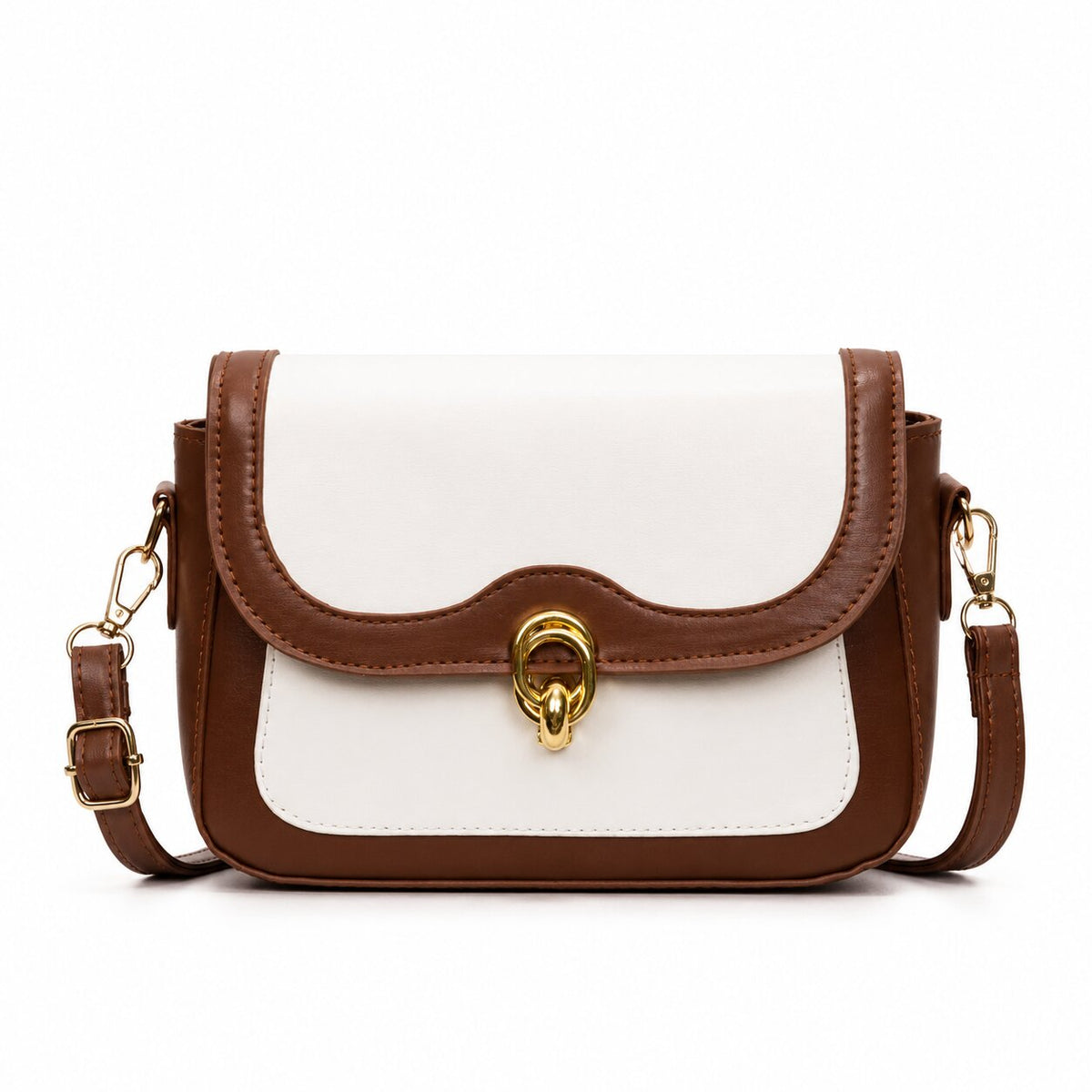 Brown & Cream Sling Bag for Women | Audrey