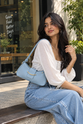 Light Blue Hobo Bag for Women | Ada